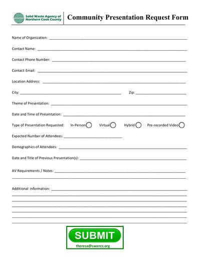 Community Registration Request Form